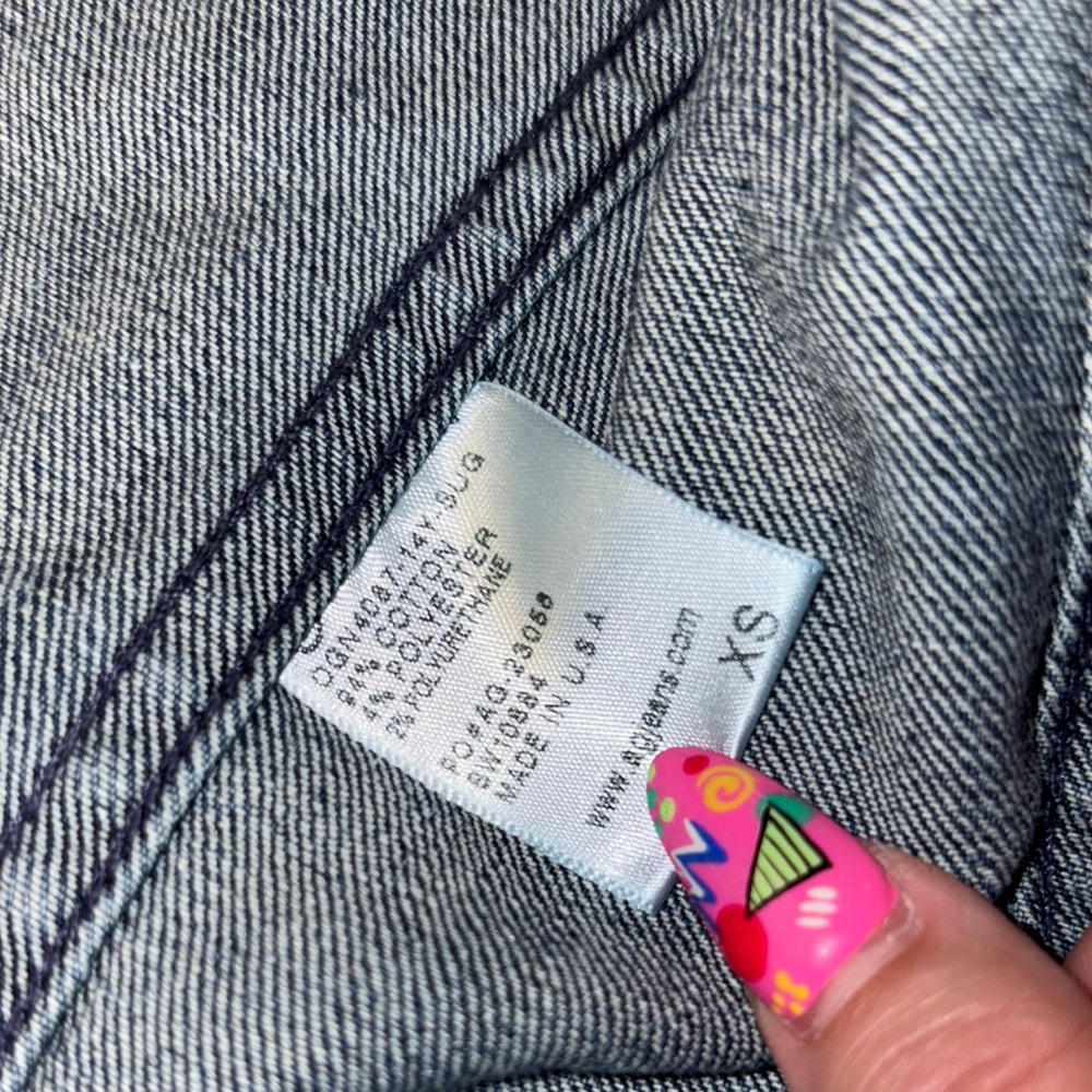 AG Adriano Goldschmied Blue Jean Jacket - Picture 5 of 8